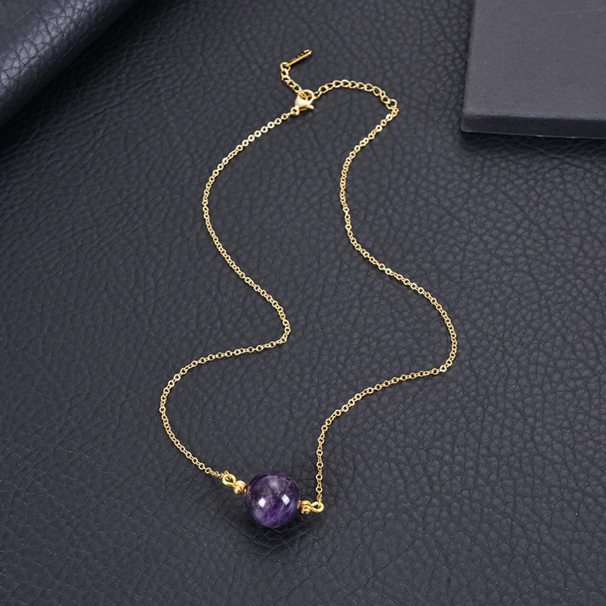 Elegant Printing Natural Stone Pendant Necklace In Bulk