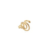 Elegant Queen Classic Style Snake 304 Stainless Steel 18K Gold Plated Open Rings In Bulk