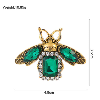 Elegant Retro Animal Alloy Rhinestones Unisex Brooches