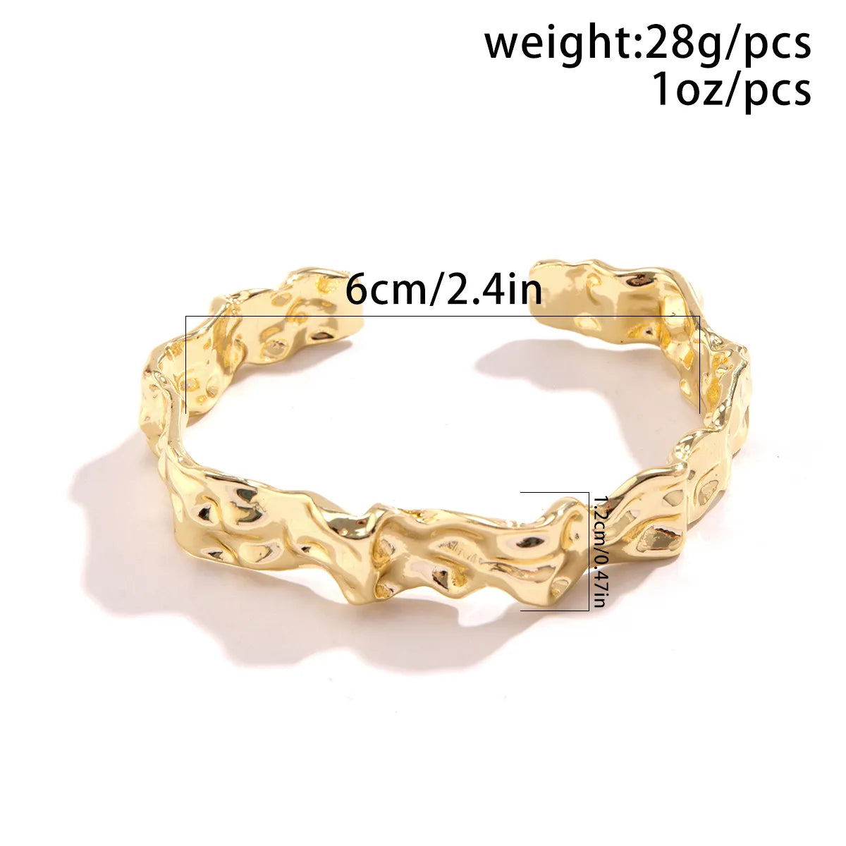 Elegant Retro Geometric Alloy Plating Women'S Bangle