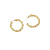 Elegant Retro Geometric Circle Earrings For Women Simple Creative Alloy Earrings With Electroplated Finish