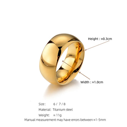 Elegant Retro Geometric Titanium Steel Plating 18k Gold Plated Women's Open Rings