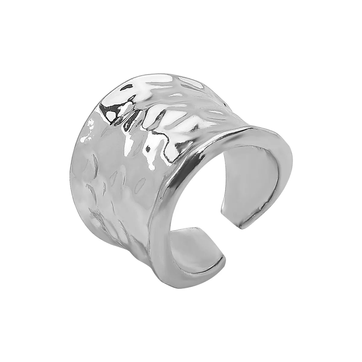 Elegant Retro Solid Color Alloy Women'S Rings