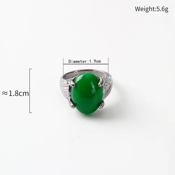 Elegant Retro Streetwear Geometric Alloy Carving Women'S Rings