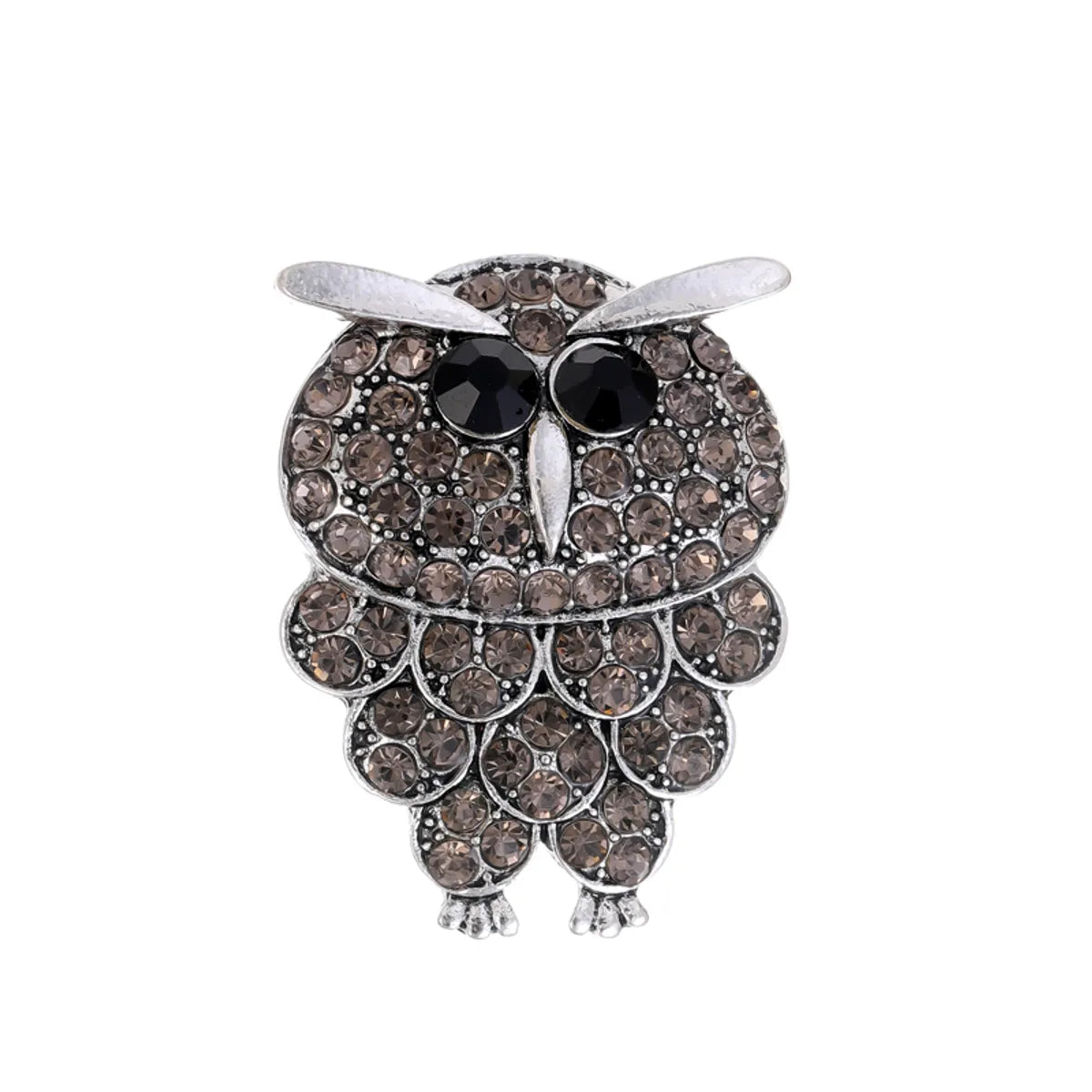 Elegant Retro Tree Heart Shape Mask Alloy Rhinestones Unisex Brooches