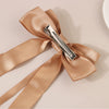 Elegant Ribbon Bow Duckbill Clip Hairpin Handmade Fabric Highend Women's Headwear