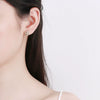 Elegant Rotatable Windmill Geometry Earrings For Women In 925 Sterling Silver With Electroplated Finish Fashion Jewelry