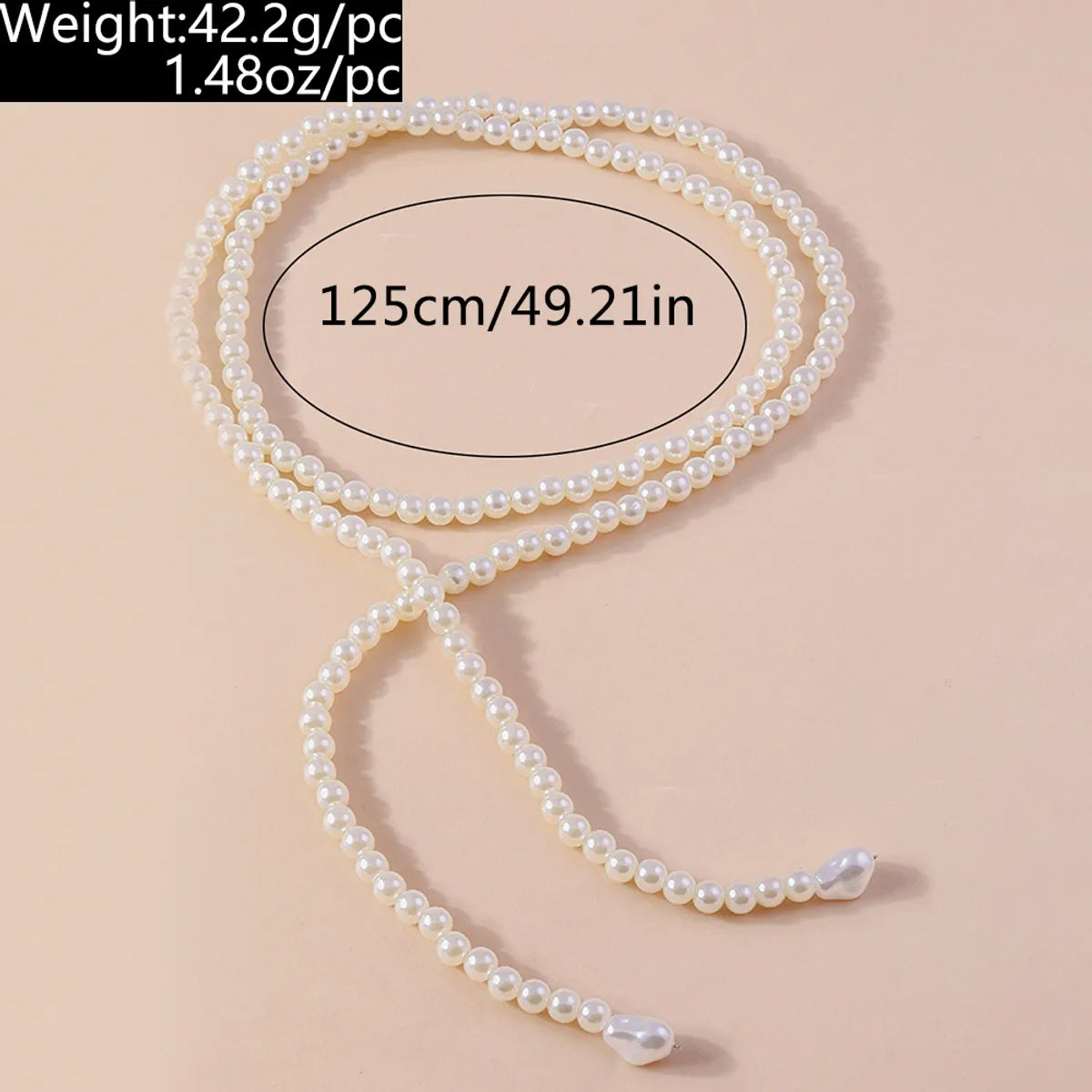 Elegant Round Artificial Pearl Beaded Women's Necklace