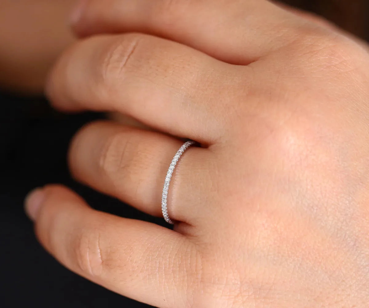 Elegant Round Brass Inlay Artificial Diamond Rings