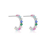 Elegant S925 Silver Electroplated Geometric Earrings For Women