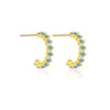Elegant S925 Silver Electroplated Geometric Earrings For Women