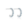 Elegant S925 Silver Electroplated Geometric Earrings For Women