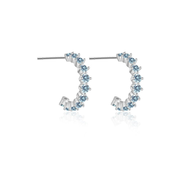Elegant S925 Silver Electroplated Geometric Earrings For Women