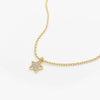 Elegant S925 Silver Star Pendant Necklace With Zircon Five Pointed Star O Chain Clavicle Necklace For Couples
