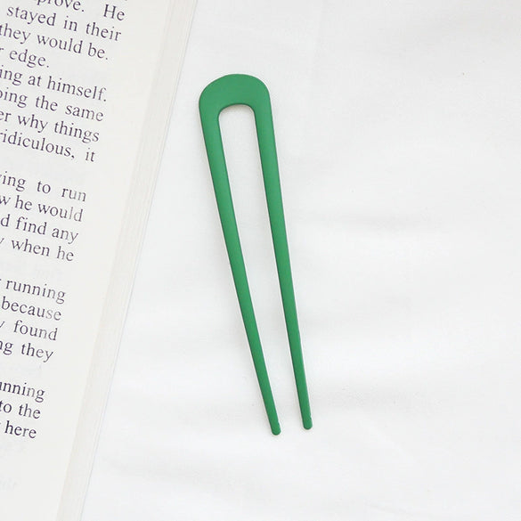 Elegant Simple Alloy U Shaped Hair Pin Antique Style Metal Hair Needle With Fine Craftsmanship