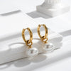 Elegant Simple Fashion Titanium Steel Geometric Light Luxury French Retro Earrings