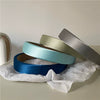Elegant Simple Satin Texture Solid Color Fabric Sponge Headband Handmade Fashion Hair Hoop Sweet Cute Style