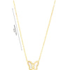 Elegant Simple Style Classic Style Butterfly Stainless Steel Plating Inlay Shell 14k Gold Plated Pendant Necklace