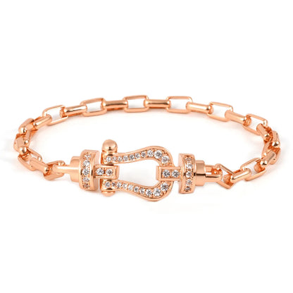 Elegant Simple Style Classic Style Geometric Copper Plating Inlay Artificial Gemstones Bracelets