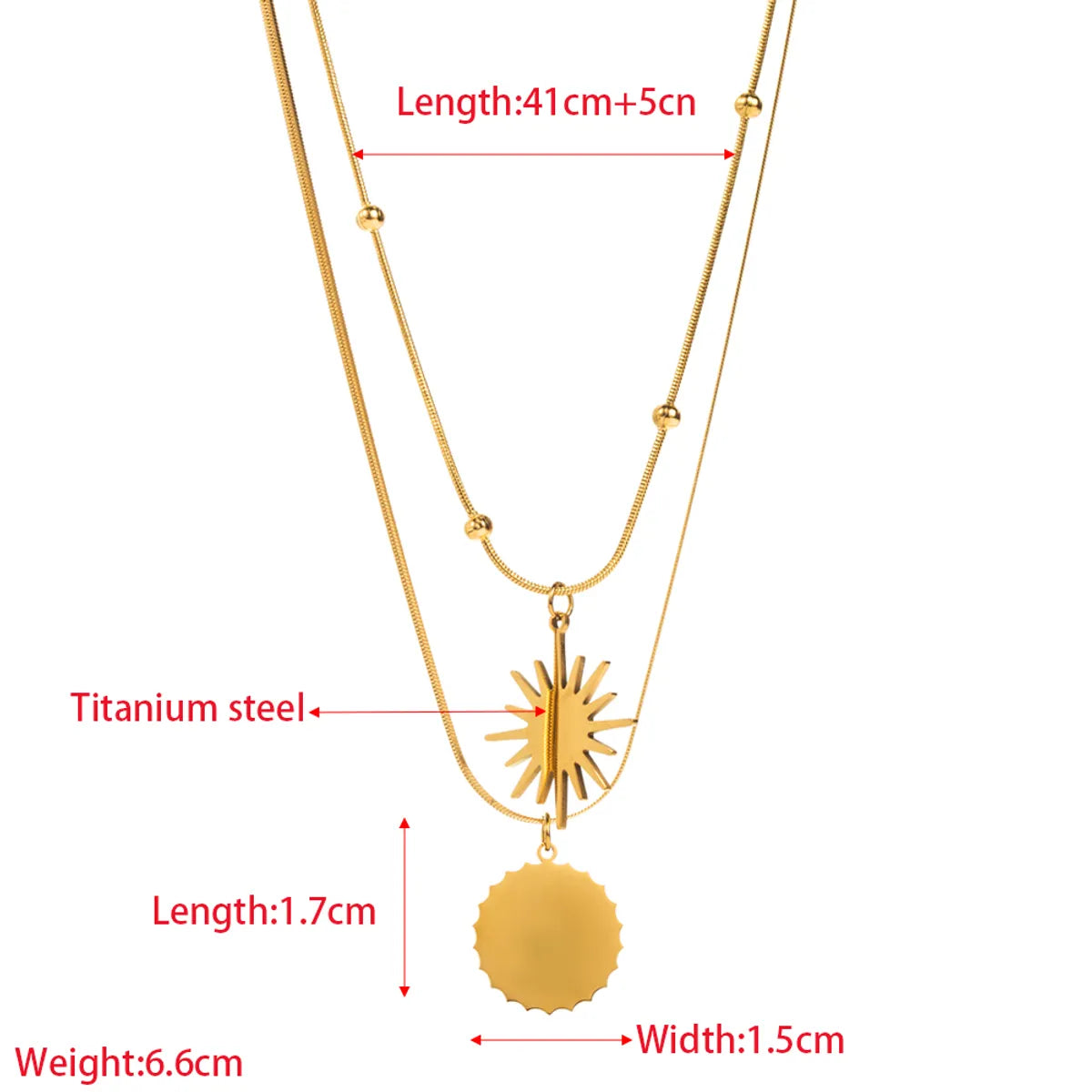 Elegant Simple Style Classic Style Heart Shape Stainless Steel Titanium Steel Plating Inlay Glass 24k Gold Plated Pendant Necklace