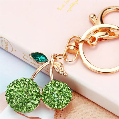 Elegant Simple Style Color Block Metal Inlay Rhinestones Women'S Keychain