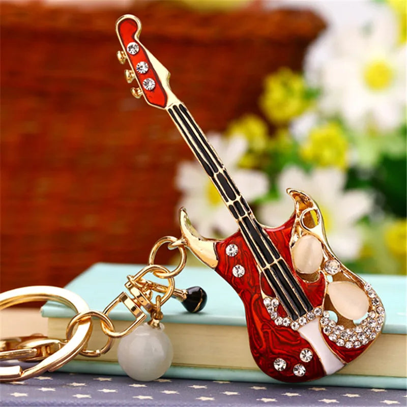 Elegant Simple Style Color Block Metal Inlay Rhinestones Women'S Keychain