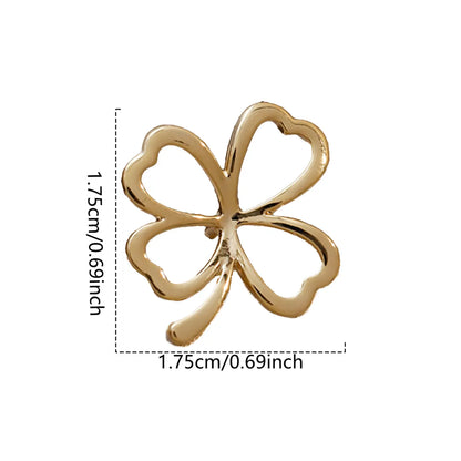 Elegant Simple Style Four Leaf Clover Flower Alloy Opal Women'S Brooches