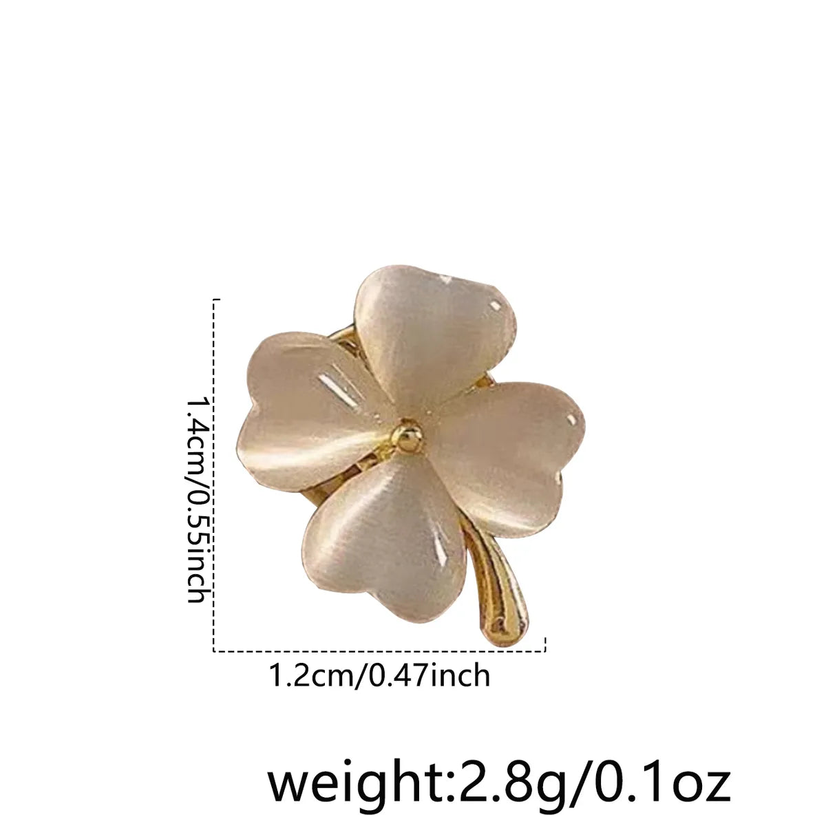 Elegant Simple Style Four Leaf Clover Flower Alloy Opal Women'S Brooches