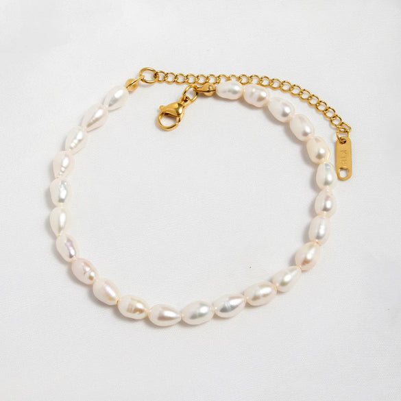Elegant Simple Style Geometric 316L Stainless Steel  18K Gold Plated Bracelets In Bulk