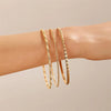 Elegant Simple Style Geometric Alloy Plating 18k Gold Plated Women'S Bangle