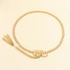 Elegant Simple Style Geometric Alloy Plating Women'S Chain Belts