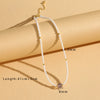 Elegant Simple Style Geometric Glass Pearl Black Pointed Gold Beaded 18K Gold Plated Women'S Necklace