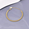 Elegant Simple Style Geometric Grain 304 Stainless Steel Titanium Steel 18K Gold Plated Bracelets In Bulk