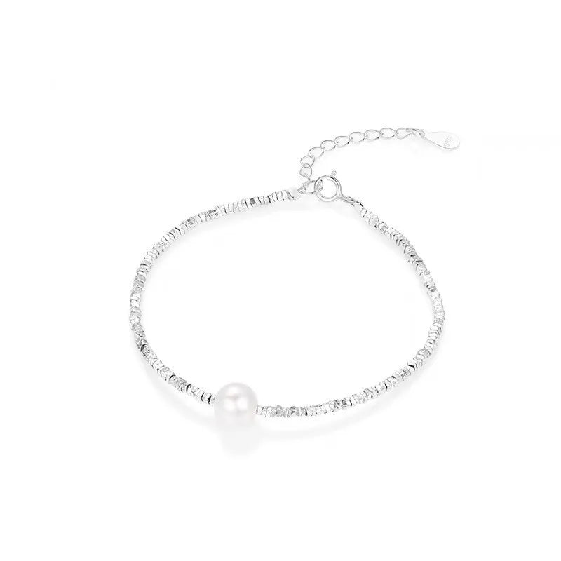 Elegant Simple Style Geometric Sterling Silver Bracelets In Bulk