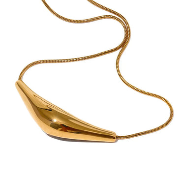 Elegant Simple Style Geometric Titanium Steel Plating 18k Gold Plated Necklace