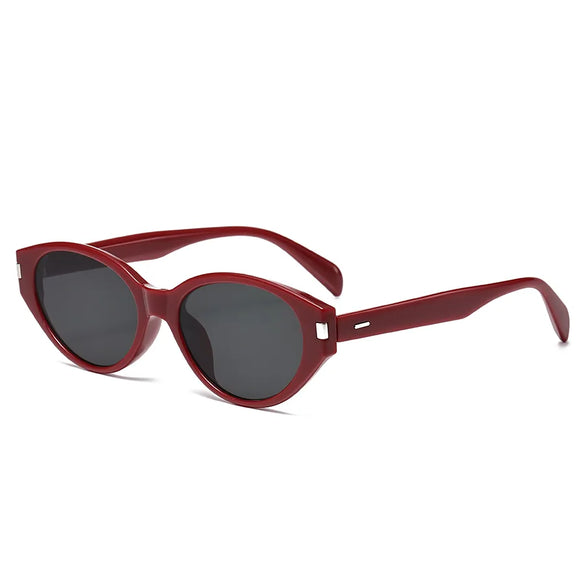 Elegant Simple Style Glasses Ac Cat Eye Full Frame Women'S Sunglasses