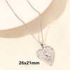 Wholesale Jewelry Elegant Simple Style Heart Shape 304 Stainless Steel 18K Gold Plated Plating Hollow Out Pendant Necklace