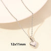 Wholesale Jewelry Elegant Simple Style Heart Shape 304 Stainless Steel 18K Gold Plated Plating Hollow Out Pendant Necklace