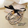 Wholesale Jewelry Elegant Simple Style Printing Bow Knot Silica Gel Braid Appliques Bangle