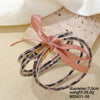 Wholesale Jewelry Elegant Simple Style Printing Bow Knot Silica Gel Braid Appliques Bangle