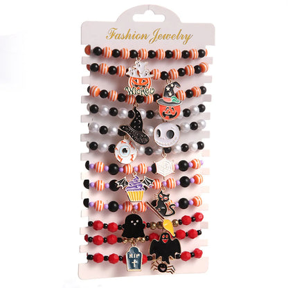 Elegant Simple Style Pumpkin Spider Alloy Soft Clay Wholesale Bracelets