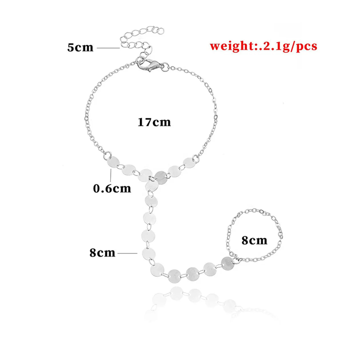 Elegant Simple Style Round Alloy Women'S Bracelets