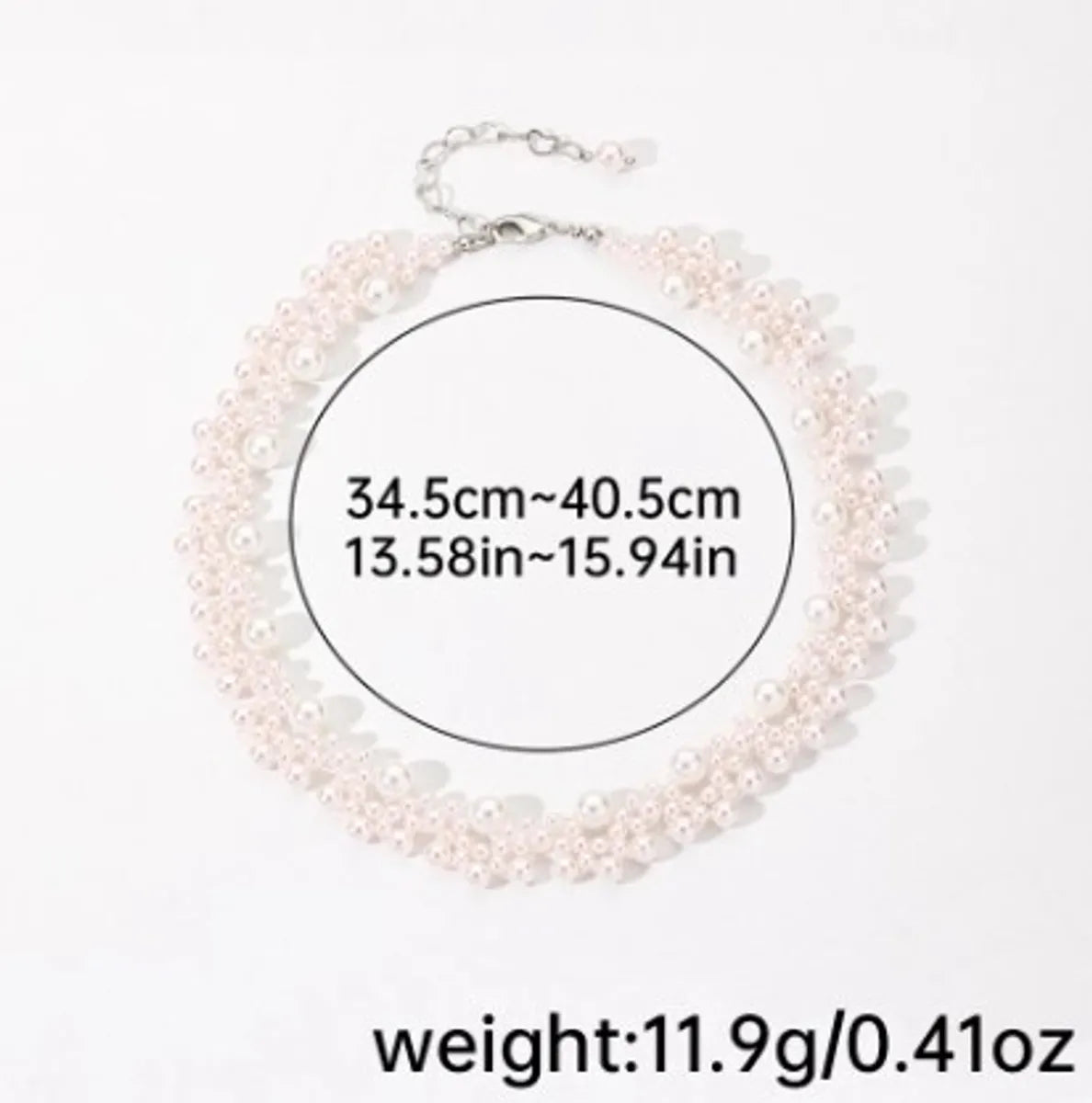 Elegant Simple Style Round Artificial Crystal Imitation Pearl Beaded Women's Necklace