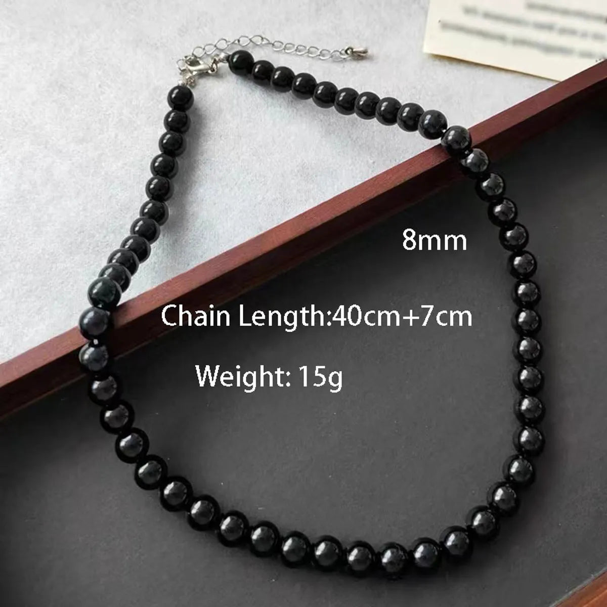 Elegant Simple Style Round Arylic Beaded Women'S Necklace