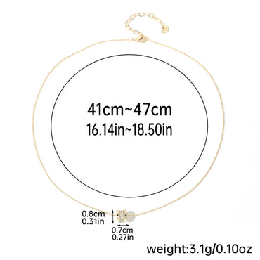 Elegant Simple Style Round Copper Plating Inlay Zircon 14k Gold Plated Necklace