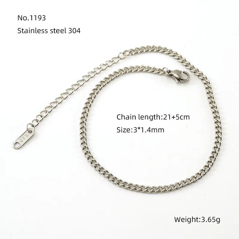 Elegant Simple Style Round Solid Color 304 Stainless Steel 18K Gold Plated Bracelets In Bulk