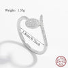 Elegant Simple Style Snake Sterling Silver Plating Inlay Zircon 14k Gold Plated Rose Gold Plated White Gold Plated Rings