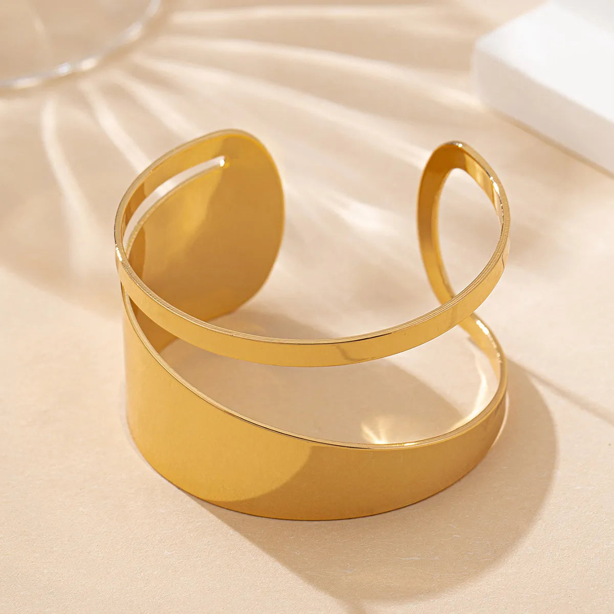 Elegant Simple Style Solid Color 201 Stainless Steel Bangle In Bulk