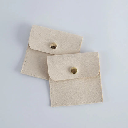 Elegant Simple Style Solid Color Flannel Jewelry Packaging Bags