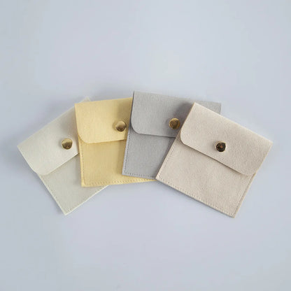 Elegant Simple Style Solid Color Flannel Jewelry Packaging Bags